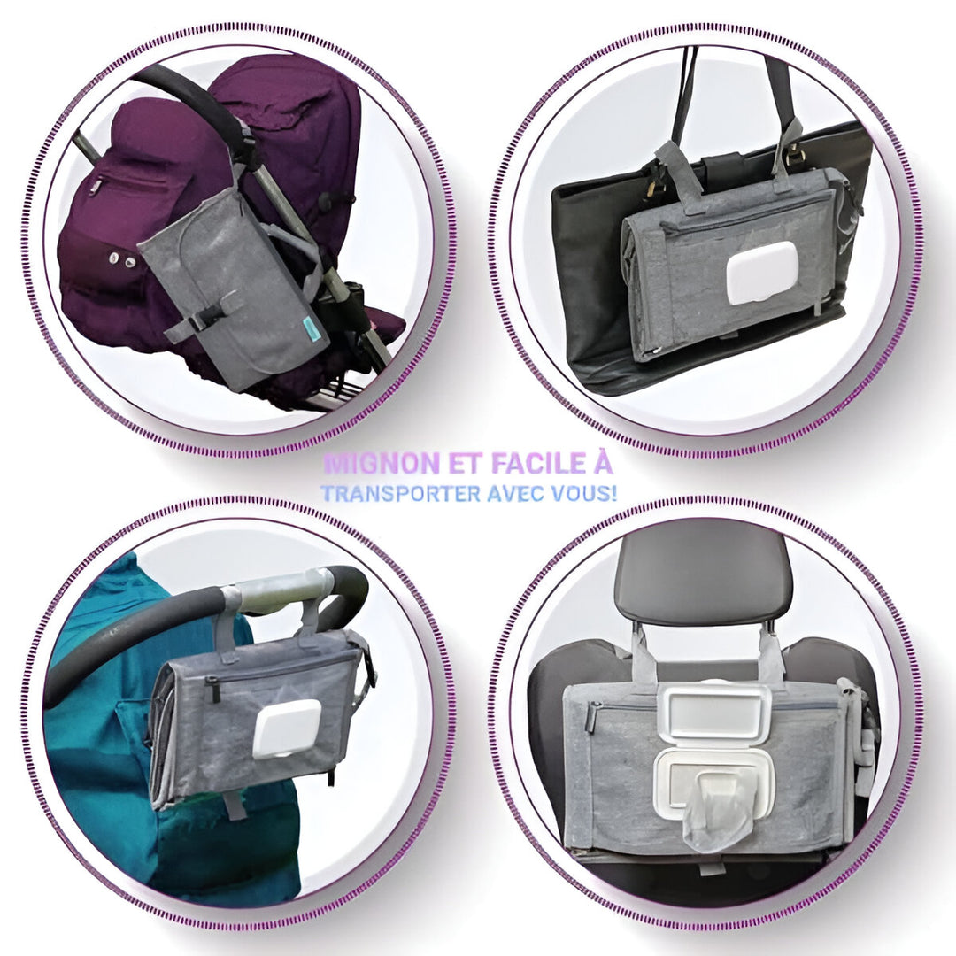 Sac à langer transformable en matelas bébé